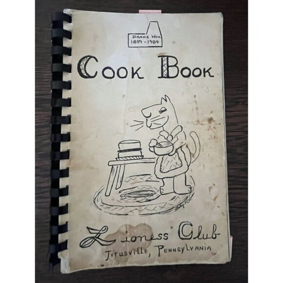 Vtg 1984 Lioness Club Titusville PA Cookbook Community Recipes Drake Well - Picture 1 of 7